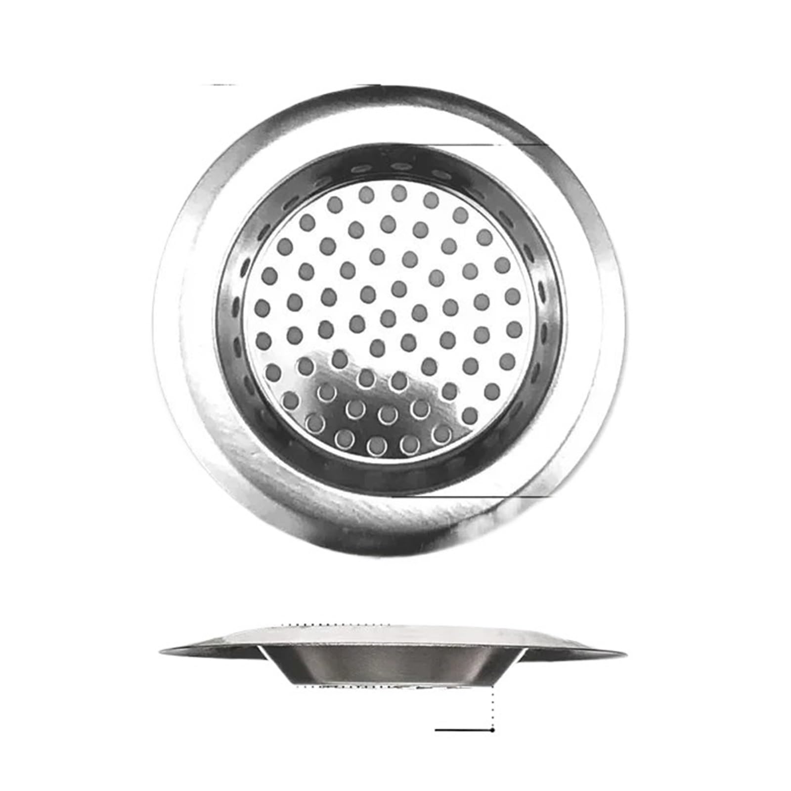 Baynopurin Color-7 Sink Strainer Waste 3Pcs Stainless Steel Sink Mesh Filter