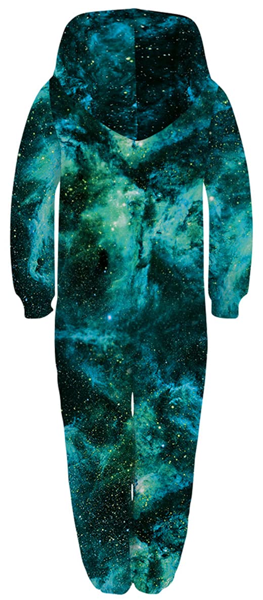 Ocean Plus Unisex Długi Rękaw Zamek Błyskawiczny Kaptur Kombinezon Polarowy Dla Chłopców Nadruk Cyfrowy Luźny Polar Dziewczęcy Jednoczęściowy z Kapturem Spodnie Dziecięce