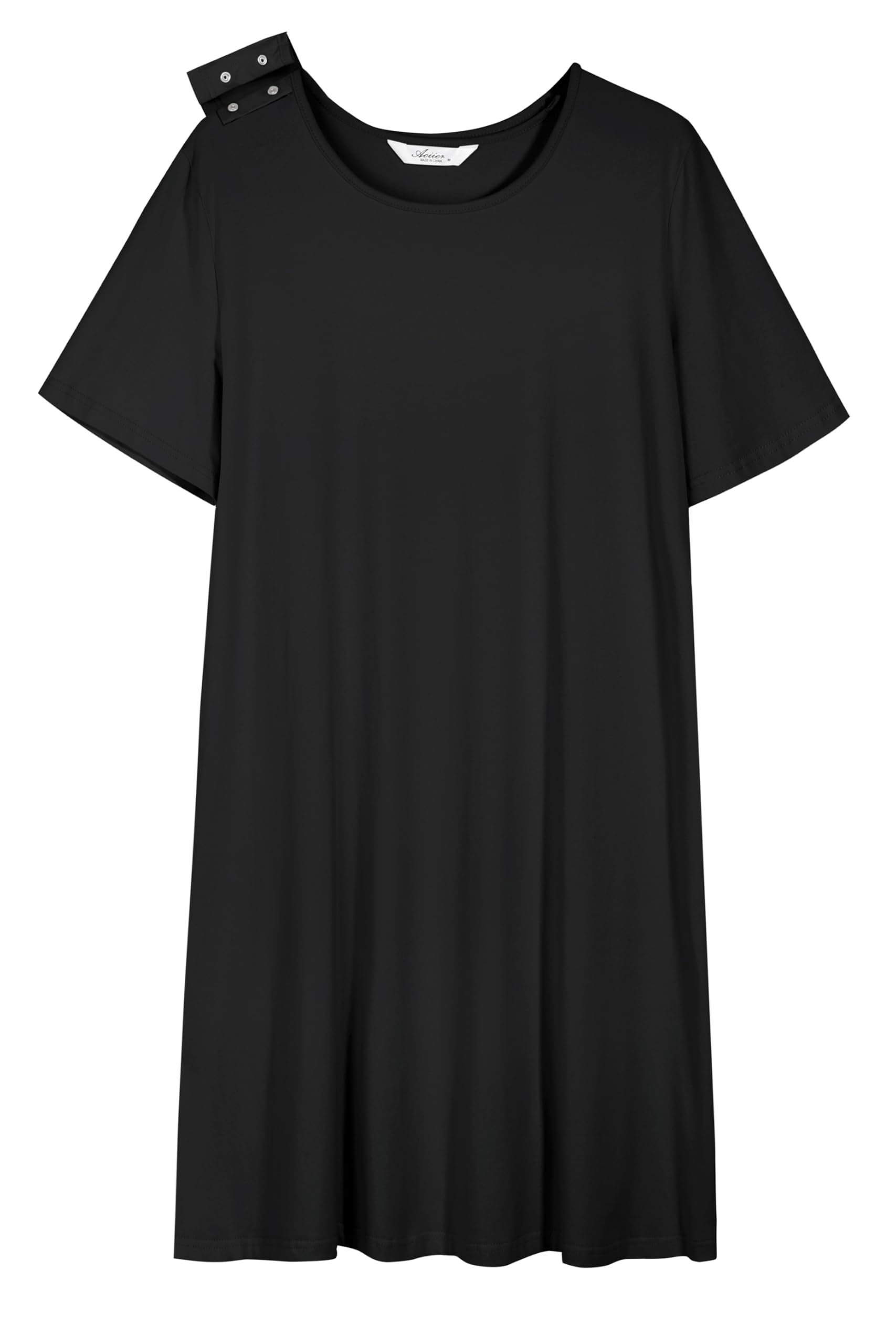 AVIIER 100% Cotton Hospital Gowns for Women Open Back Tear Away Post Shoulder Surgery Dress Adaptive Clothing Nightgowns