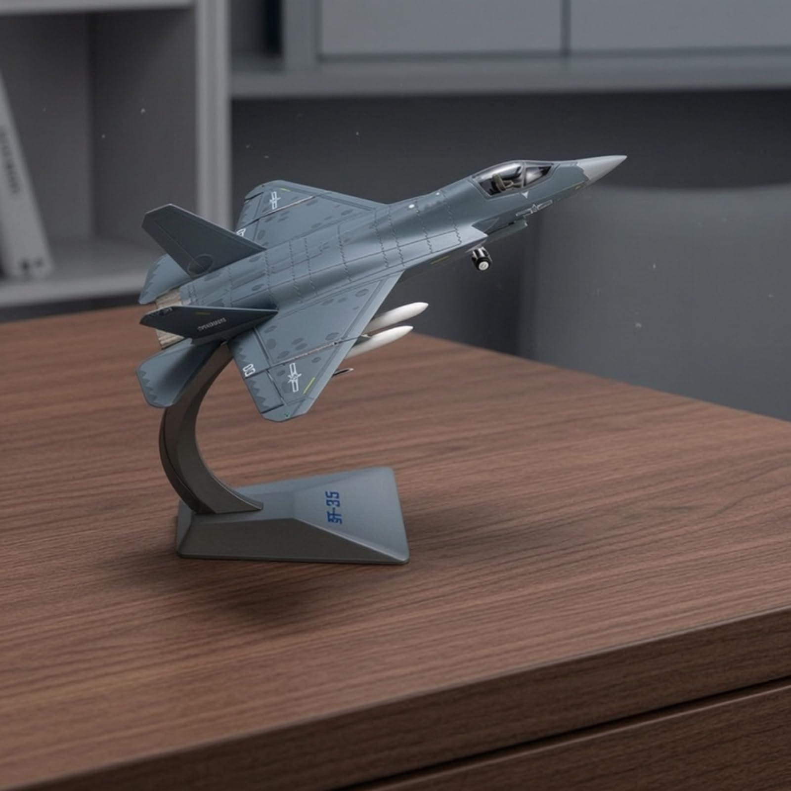 Gralara Modellino di Caccia Modello di Aereo Militare Realistico Modellino in Metallo 1:48 Stabile Modellismo per Collezionisti, Esposizione