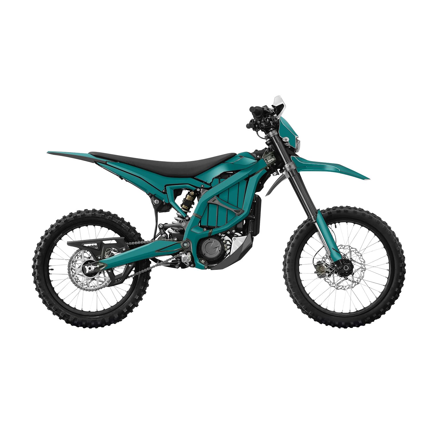 Surron Ultra Bee Graphics Kit Wrap - Solid Teal - Sur-Ron Skin - Premium 3M Vinyl Protective Wrap Decal Cover - Easy to Apply | Crafted in The USA by MightySkins