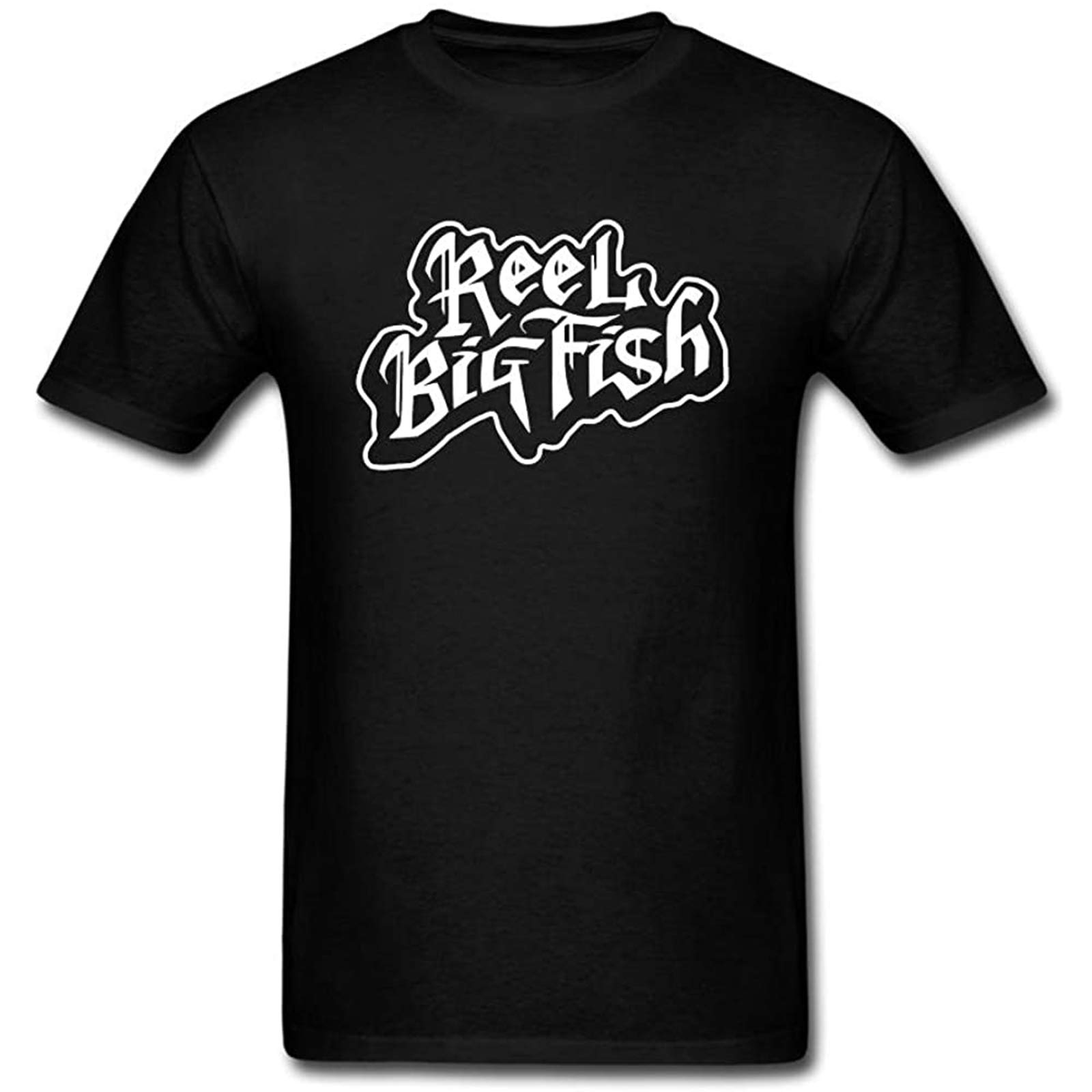 xushi Jonnert Men's Reel Big Fish Logo Short Sleeve T Shirt Black