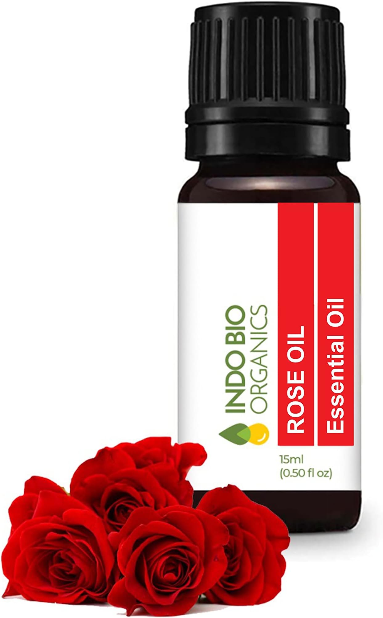 Rose Essential Oil for Face Hair Care and Aromatherapy Therapeutic Natural Organic Rose Essential Oils 15 Ml (Rose)