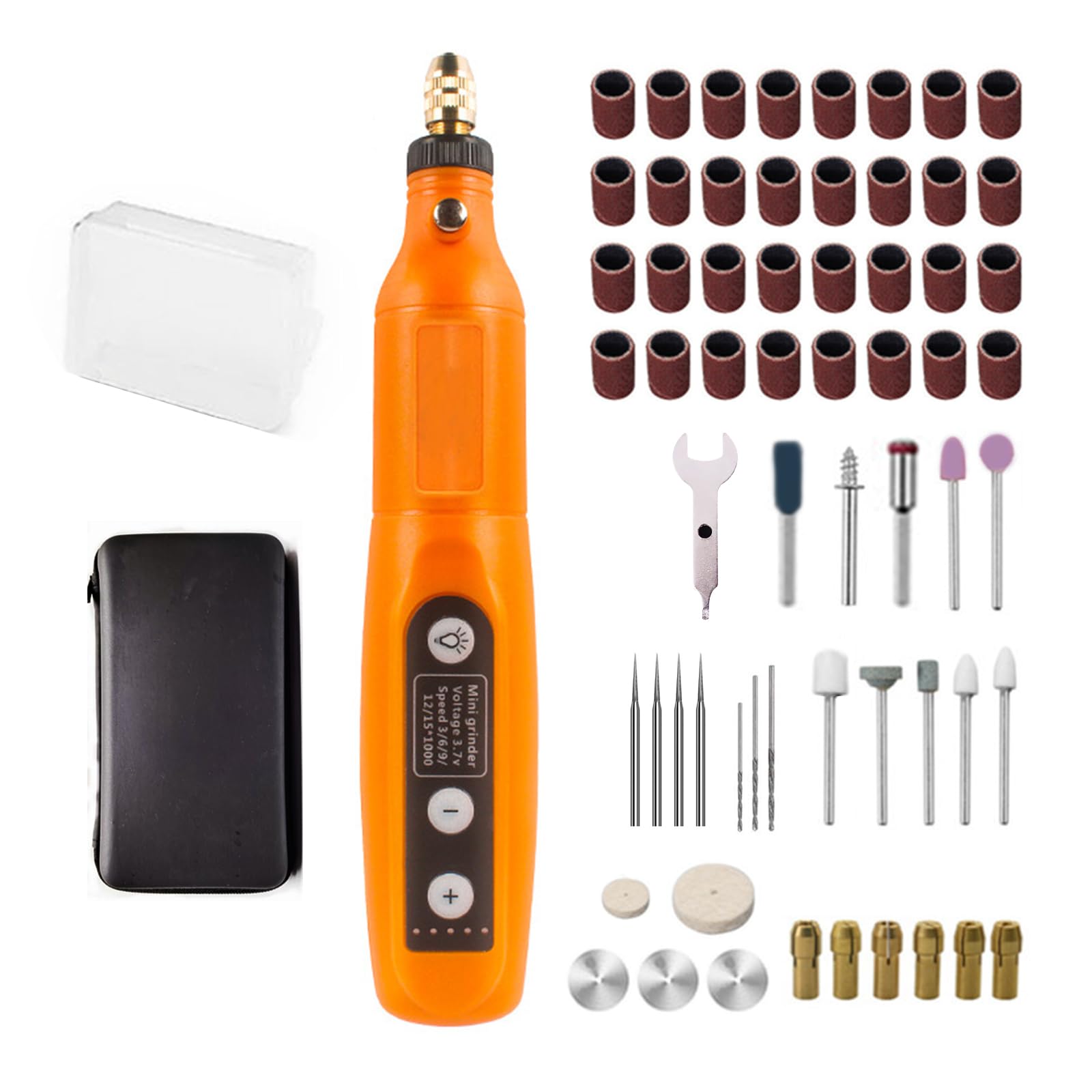 Decostatue Power Rotary Tools 3.6V 62Pcs Accessories Variable Speed Electric Drill Set for Grinding Engraving Crafting Projects and DIY Creations