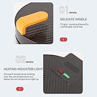 Vista 4 de Mini máquina para hacer donas, sartén eléctrica portátil antiadherente para hacer donas, hace 8 donas para el hogar, desayuno, aperitivos, postres