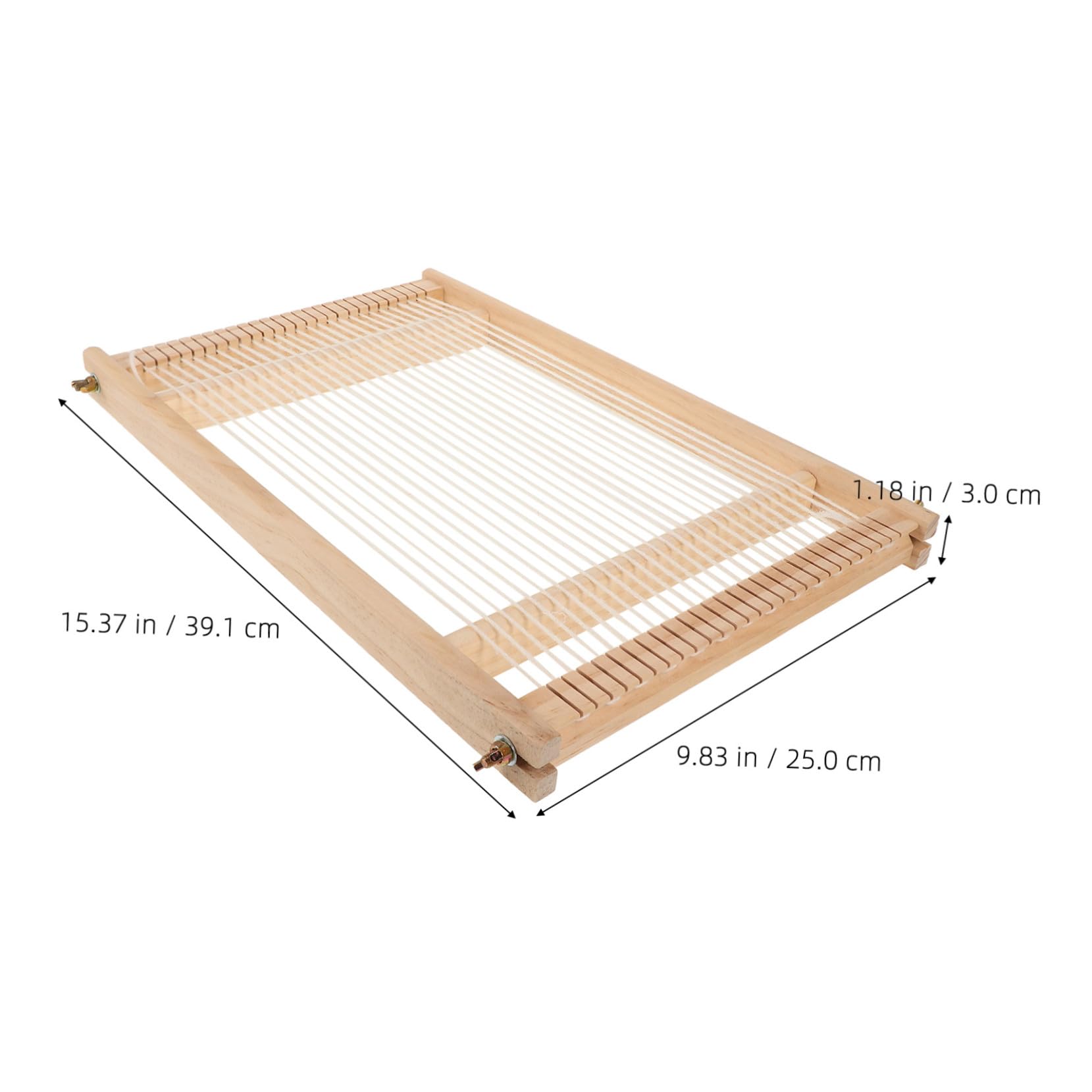 Ipetboom Telar Manual de Madera Herramienta de Tejido DIY para Principiantes y Niños, Fácil Montaje y Uso Versátil en Clases de Manualidades