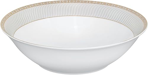 Miniatura 4 de Lorren Home Trends Alina-GD - Juego de vajilla de porcelana de 57 piezas, servicio para 8