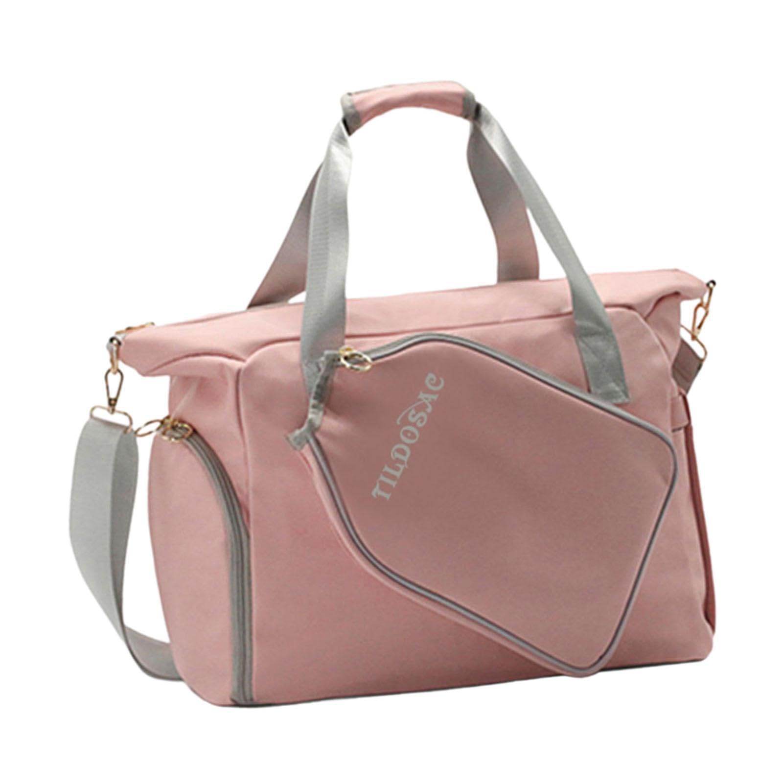 Borsa da Pickleball con Cerniera, Resistente, Comoda da | capacità, per attività divertenti all'aperto, allenamento fitness, borsa da pickleball, tote rosa da donna