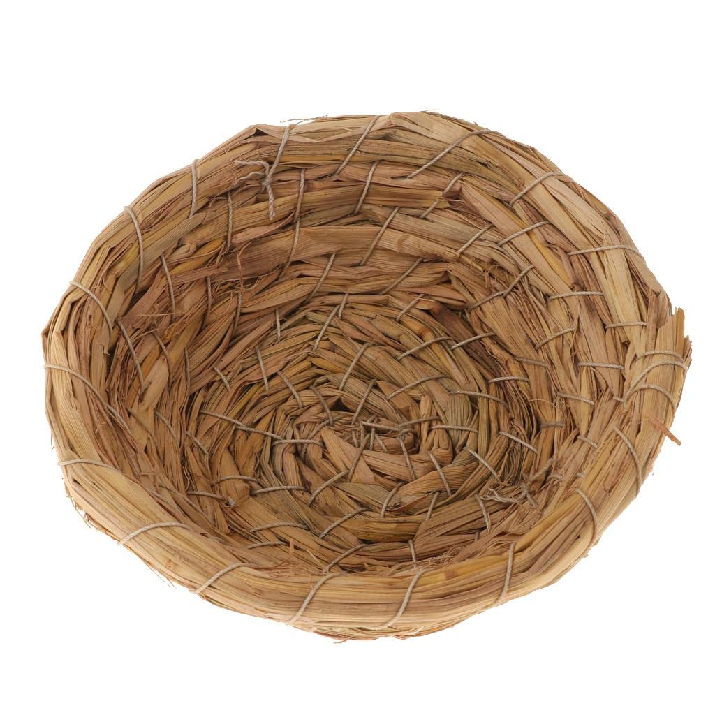 Woven Straw Bird Nest Cage Birdhouse/Bed House for Parrot Pigeon-image-43