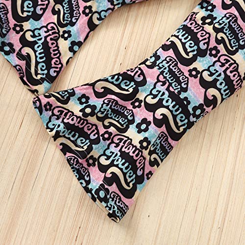 Lykmera Camiseta de manga curta para meninas com estampa de borlas camisetas de sino calças infantis