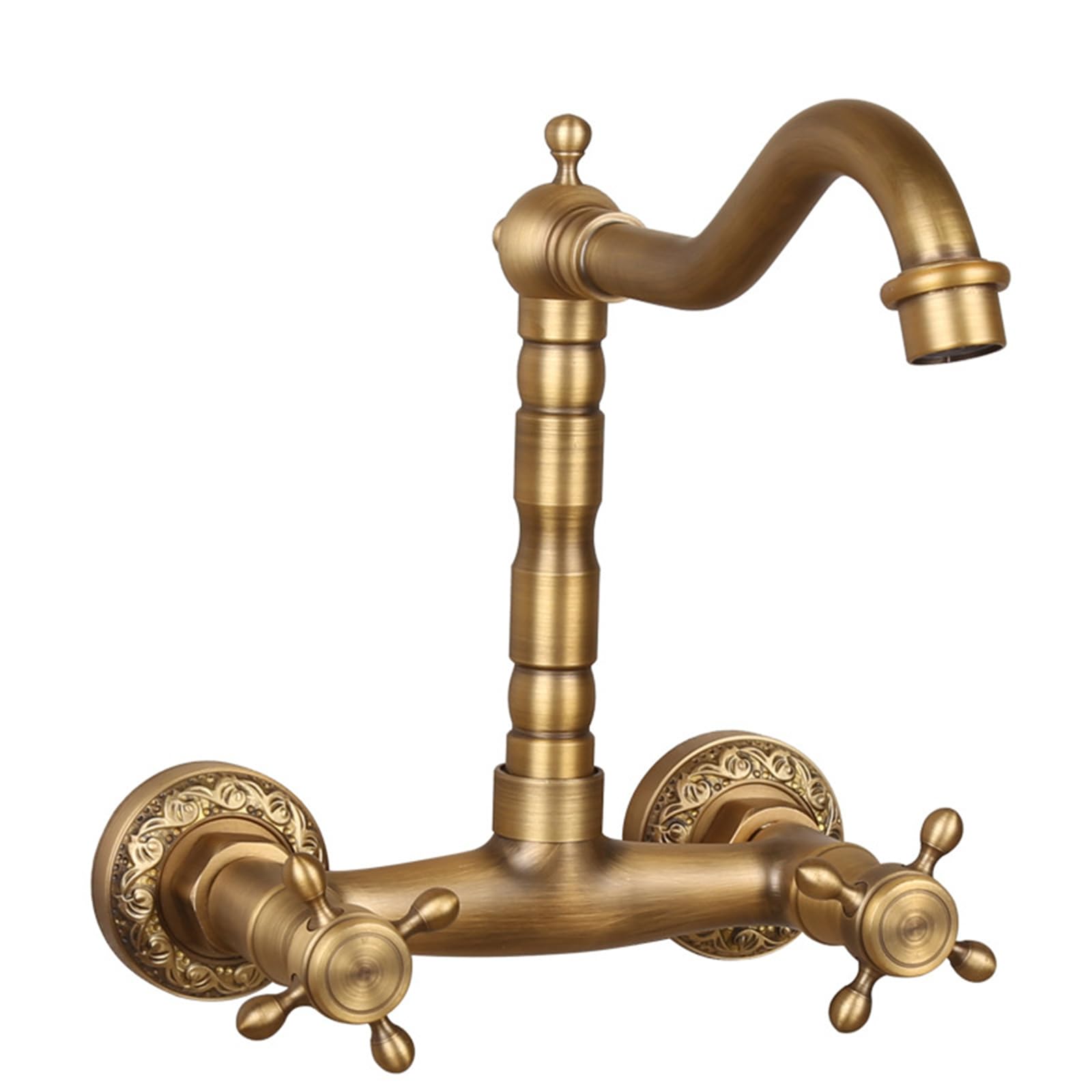 Mélangeur de cuisine murale pour évier ancien et cuisine de style rustique