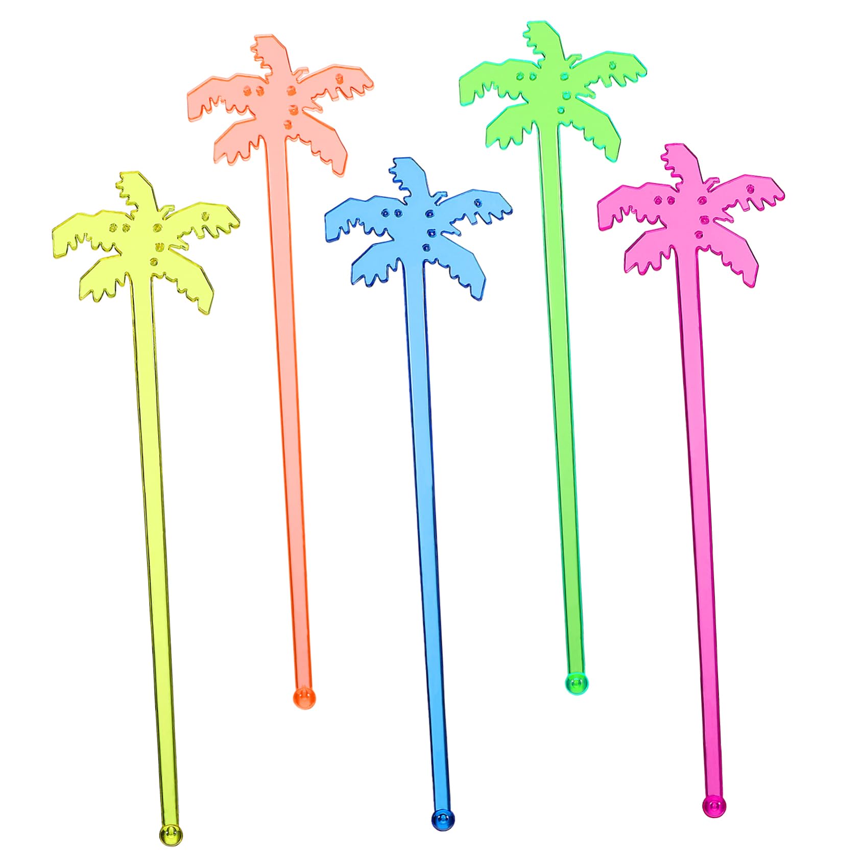 PEPLAYTAL 150pcs Coconut Tree Design Stir Bar Bar Stirrers for Drinks Stirrer Fun