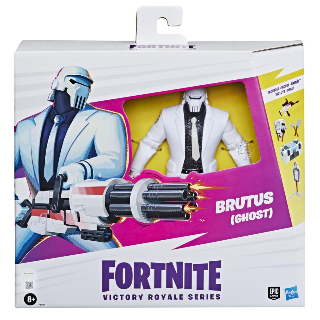 Fortnite Victory Royale Series Brutus (Ghost) Deluxe Pack - Personaggio d'azione da collezione con accessori, a partire da 8 anni da 6"