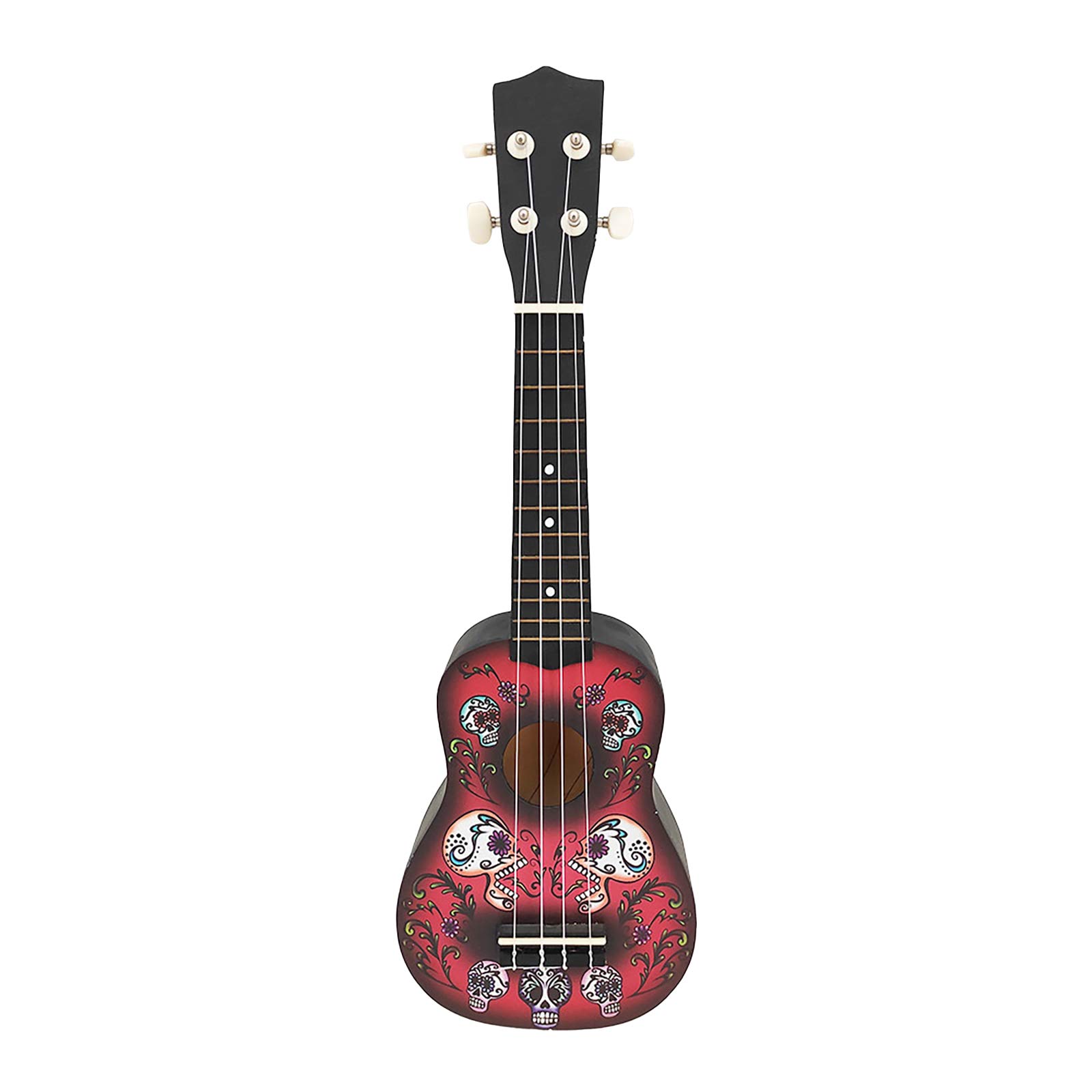 Ukulélés Ukulélé soprano 53,3 cm en bois de tilleul avec trou en