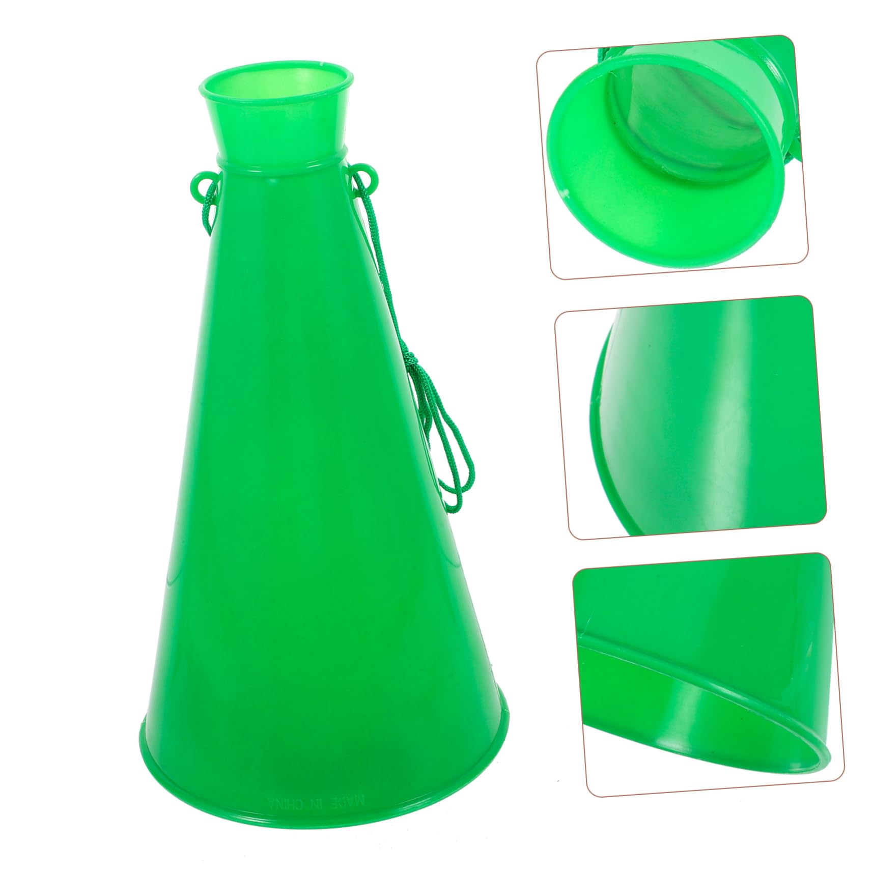 Megafono portatile in plastica verde per tifo