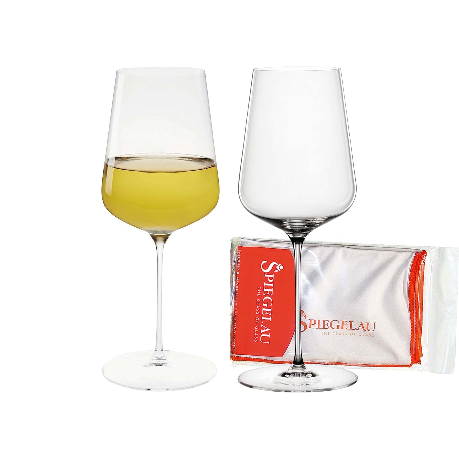 Spiegelau & Nachtmann DEFINITION 1355161 Z107225 Lot de 2 verres universels avec chiffon de polissage