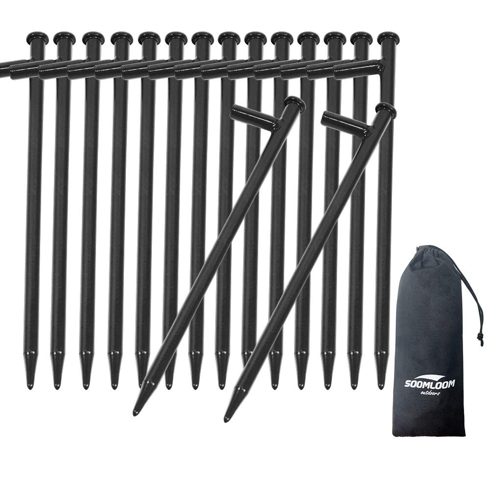 Amazon | Soomloomスチールペグ テント・タープ固定用ペグ 長さ