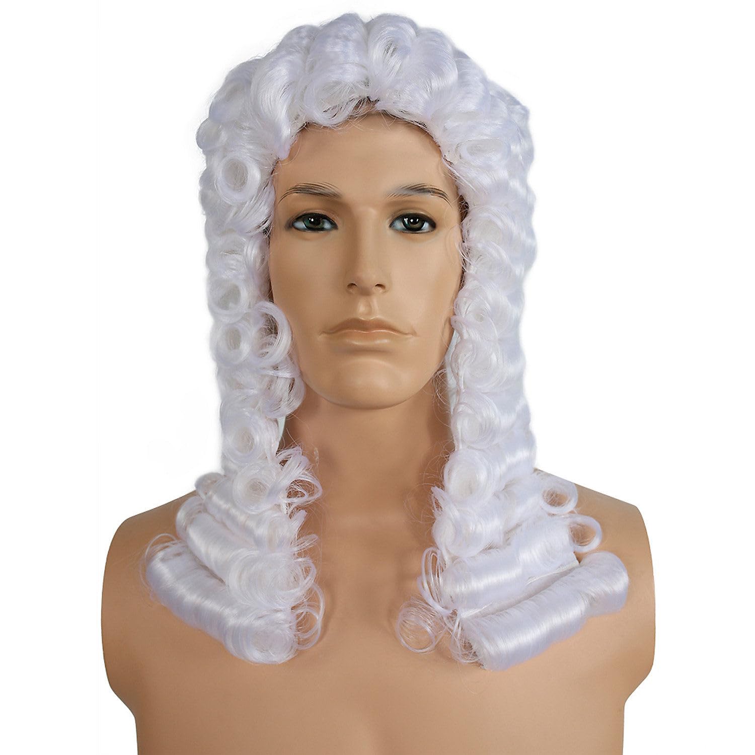 Morris Costumes Judge Wig White