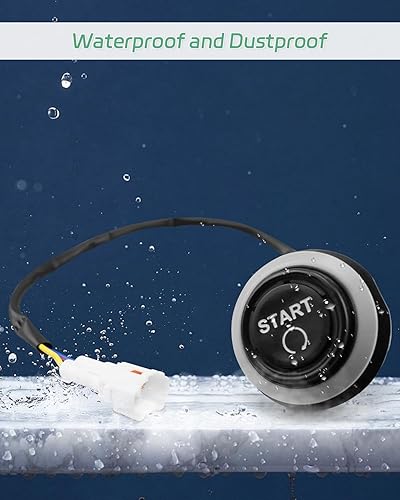 Miniatura 6 de 710002594 Botón de arranque del motor para Can-Am Commander 800R 1000/1000R Maverick Max 1000R 2011-2020, interruptor de encendido momentáneo