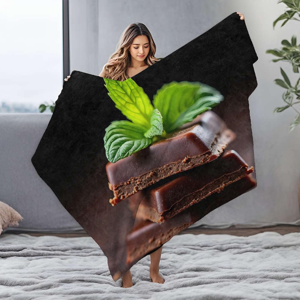 Grand cendrier en flanelle plaid chocolat pour réchauffer l'ambiance