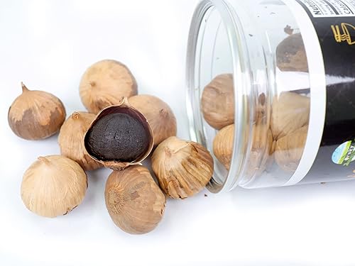 Miniatura 6 de Orsky Ajo negro de 16 onzas (15.98 oz.), ajo negro entero fermentado durante 90 días, súper alimentos, sin OMG, sin aditivos, alto en antioxidantes,