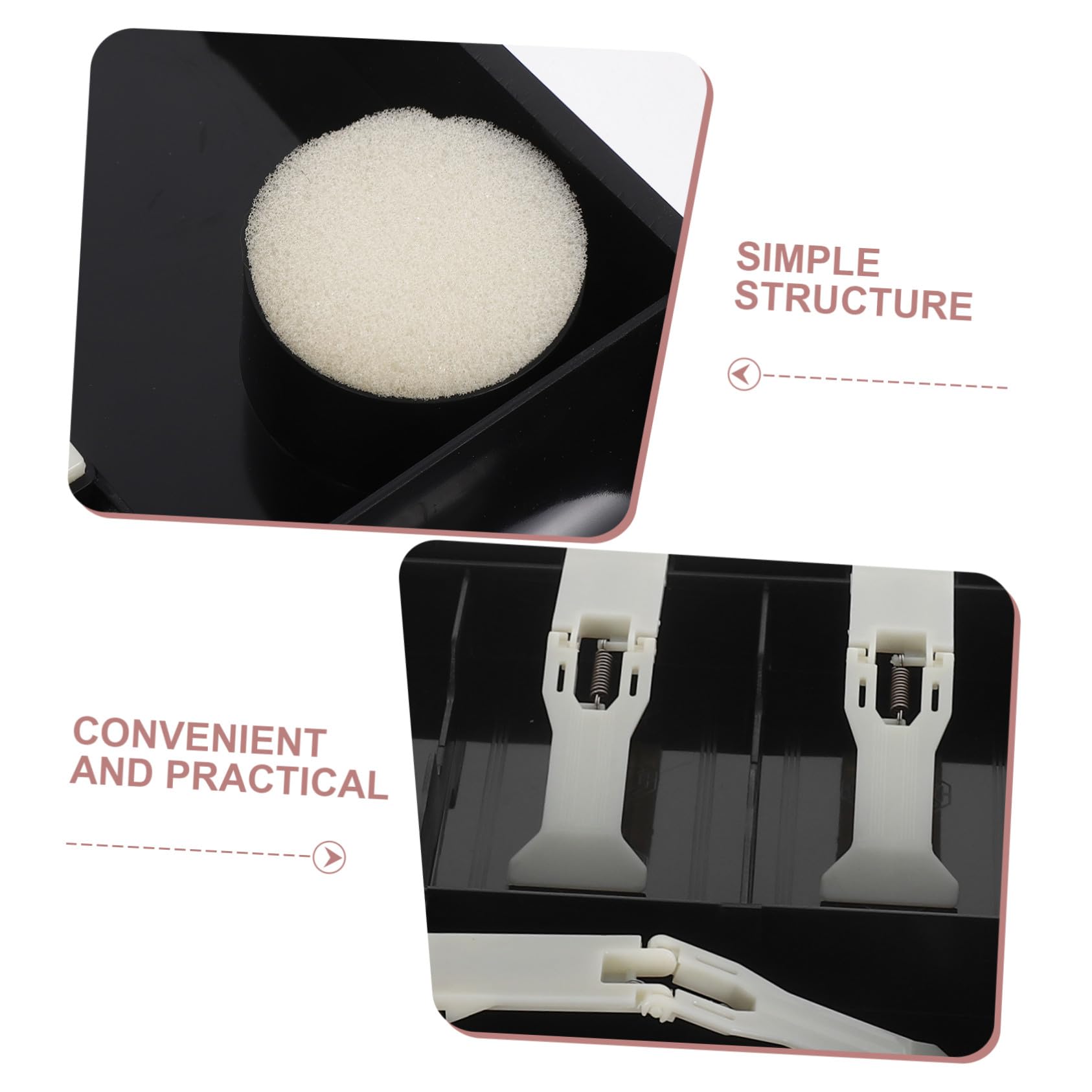 Operitacx Vassoio per Contanti in Plastica con Clip Organizer per Denaro con Scomparti Vassoio Portamonete per Registratore di Cassa Negozio e Supermercato