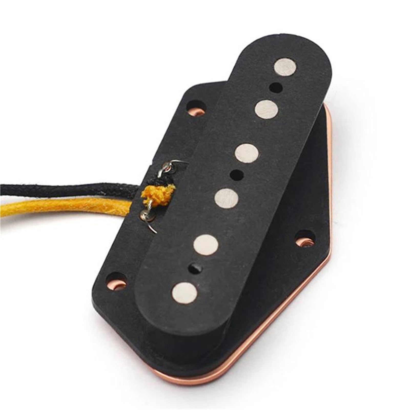 Miłośnicy Muzyki Przetworniki Do Gitary Elektryczn Alnico 5 TL Pickup Bridge Fibre Bobbin Z Tkaninowym Kablem TL Bridge Pickup Czarne Części Do Gitary