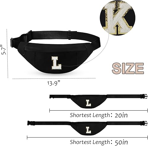 Miniatura 187 de MAXTOP - Cangurera cruzada grande con 4 bolsillos con cremallera, ideal para eventos deportivos, festivales, entrenamiento, viajes, correr y uso