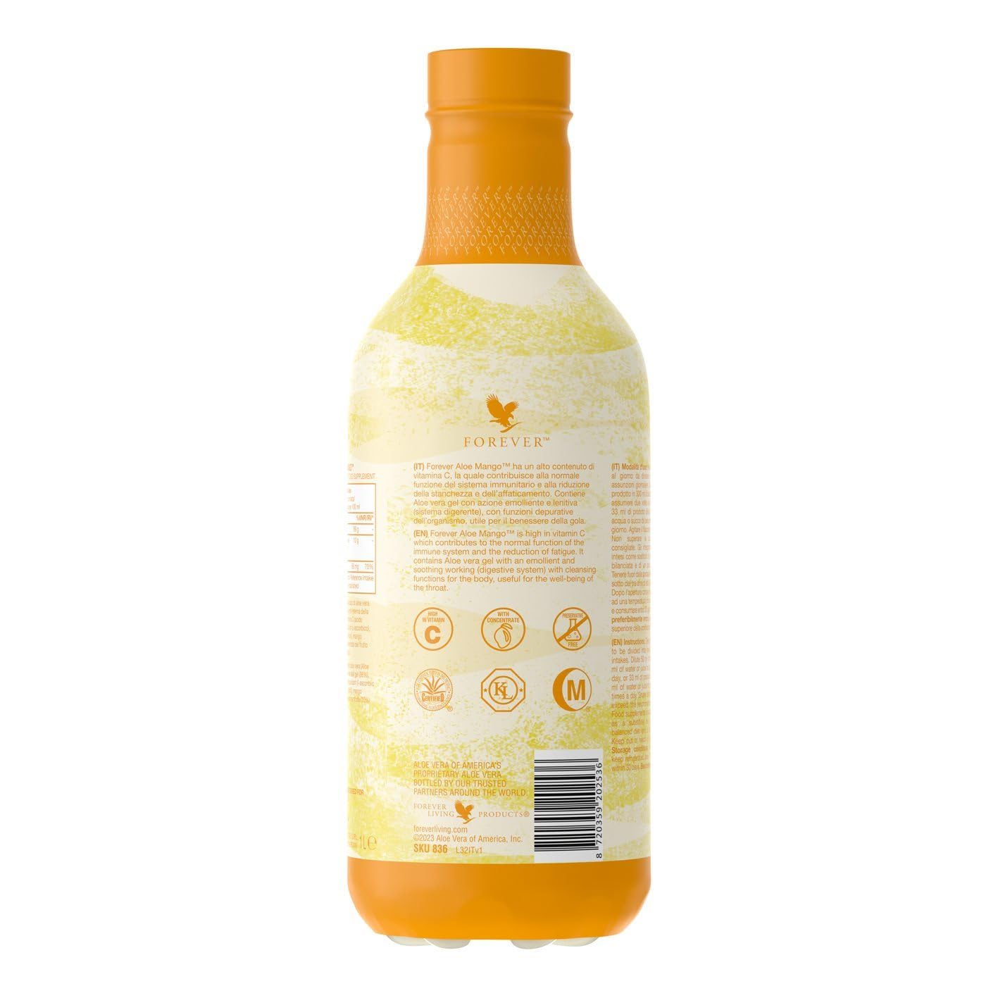 Aloe Mango - PET - Aloe Vera gel e Mango da bere