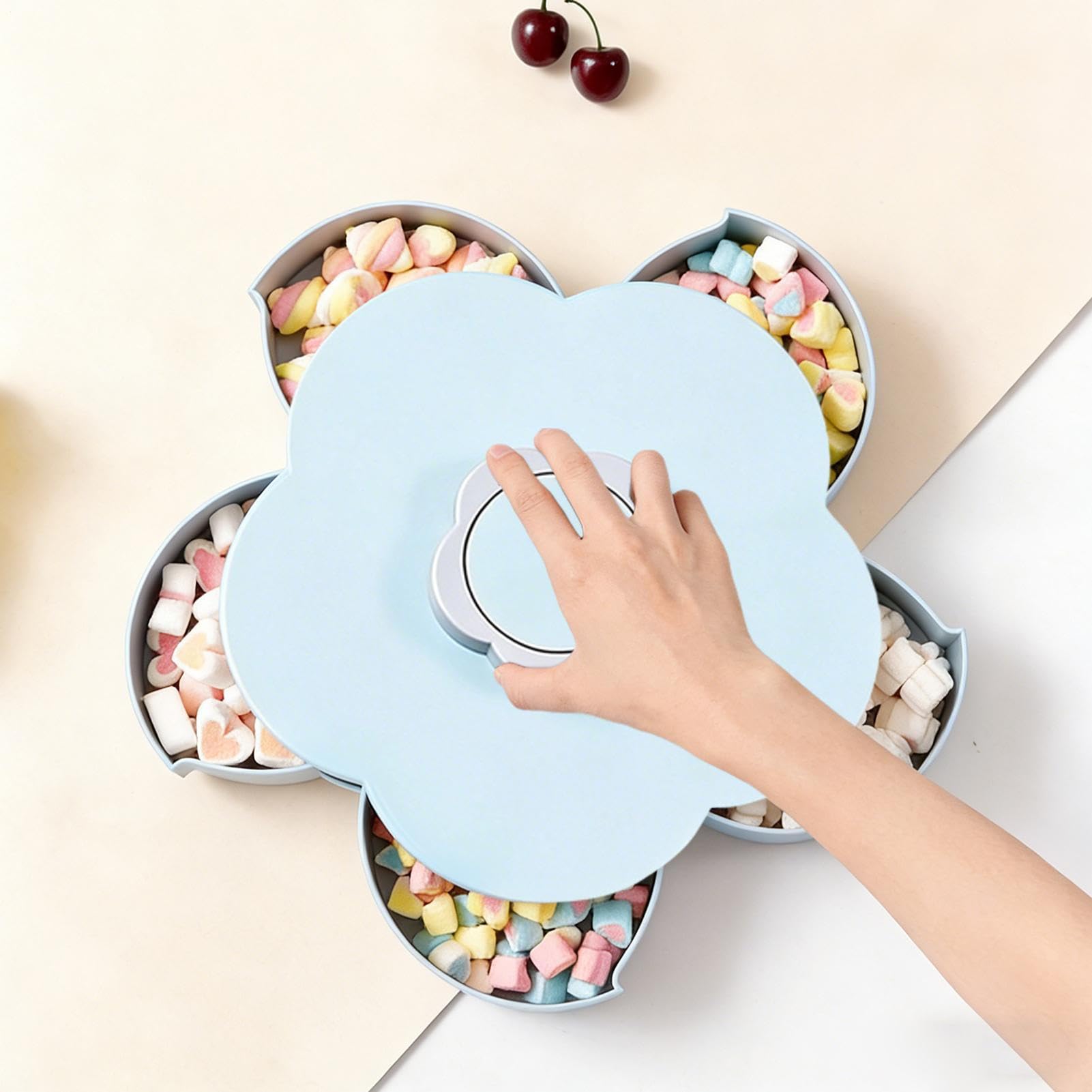 Boîtes à goûter Récipient Réutilisable à Couvercle Rotatif | Rangement pour Apéritif Adultes pour , Adultes, Maison, Fêtes, Voyages, Camping, Bonbons, Chocolat, Biscuits,