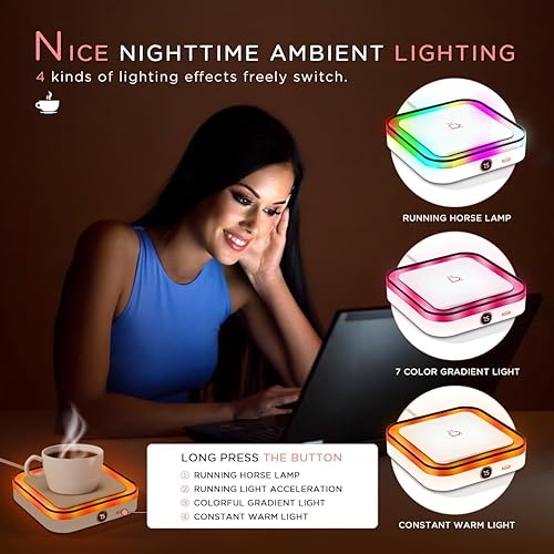 Miniatura 5 de Calentador de taza de café para escritorio, calentador eléctrico de taza, accesorios de escritorio de oficina, electrodomésticos de cocina para el