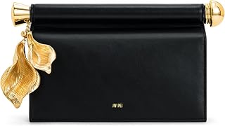JW PEI Women's Holly Vegan Leather Clutch: Metal Pendant Embellished, Gold Hardware, Fits iPhone 15 Pro Max