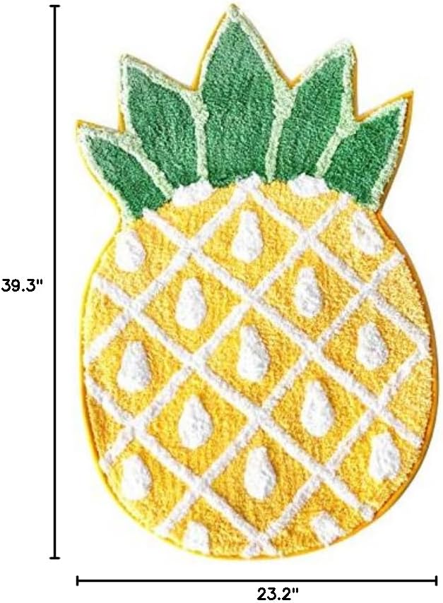 Cartoon Panda/Pineapple Carpet Water Absorption Non-Slip Bedroom Bathroom Door Mat (Pineapple M)