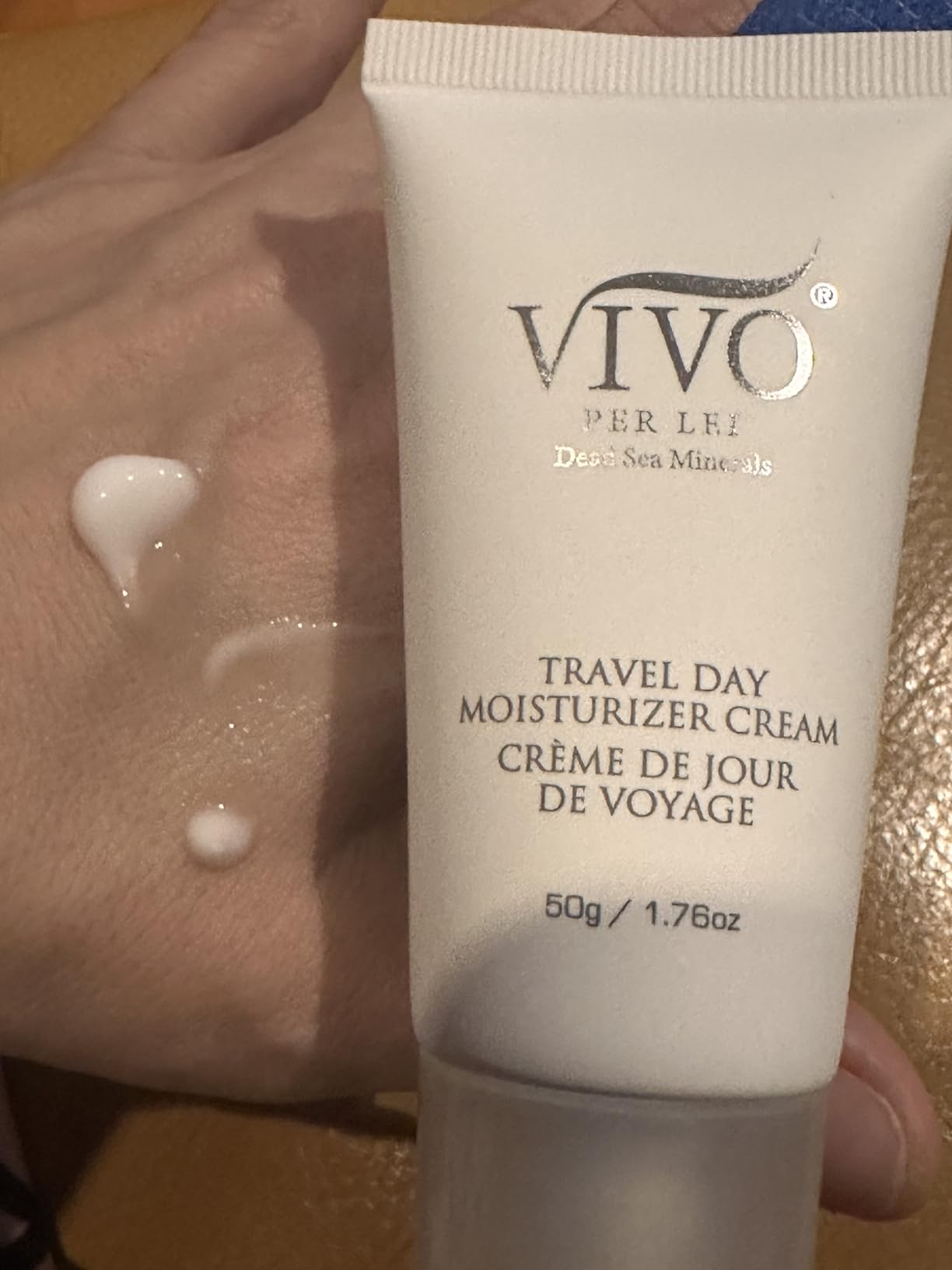 Vivo Per Lei Travel Day Moisturizer Cream with Dead Sea Minerals, Lightweight Daily Face Cream for Hydration, 50g / 1.76 oz (2)