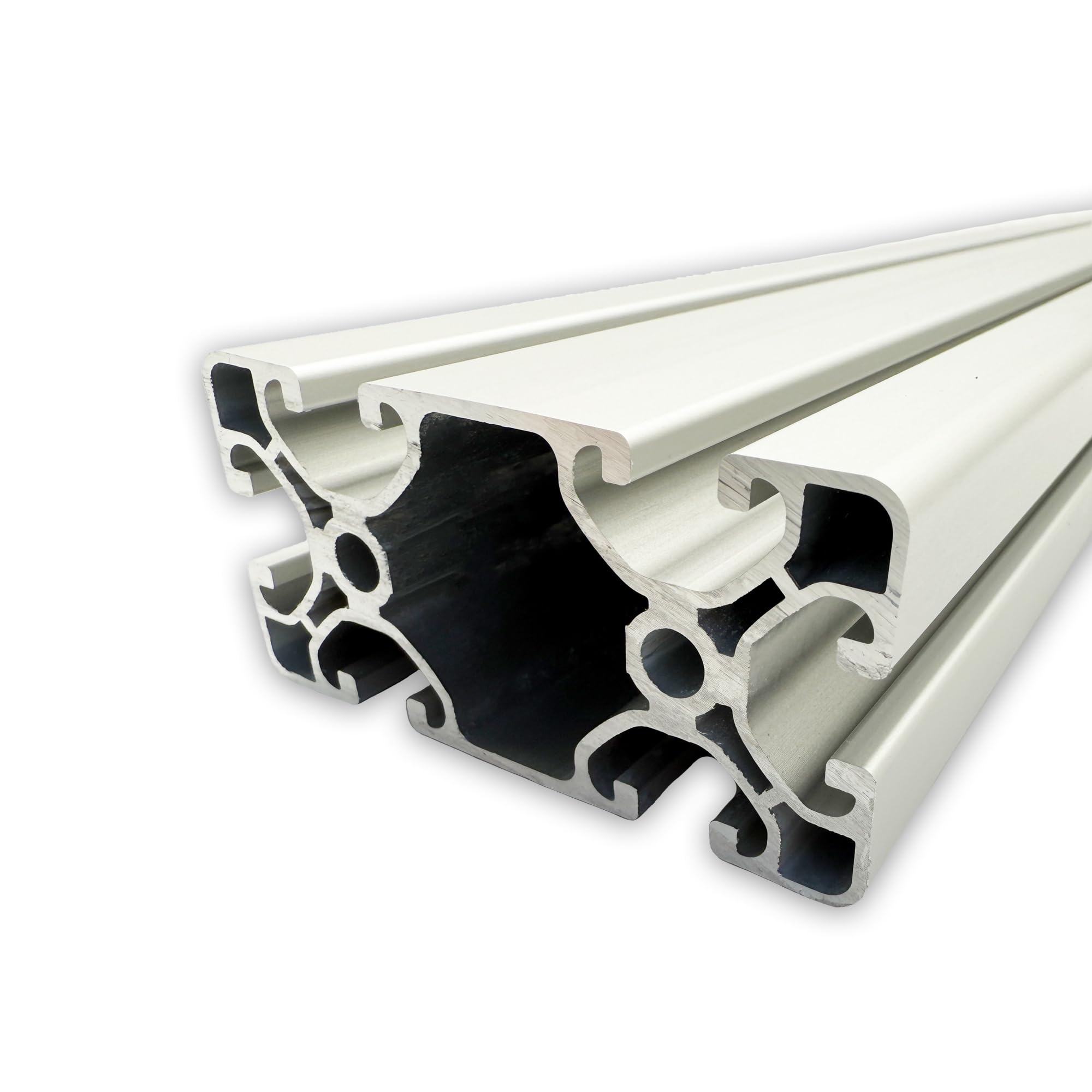 Aluprofil 40x80 mm | Nut 8 | Länge: 1500 mm = 150 cm | eloxiert | Aluminium Profil | Nutenprofil | Aluprofil | Alu Profil | Ultraleicht | Montagesystem