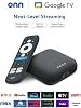 IT'S BRAZILIAN ONN 4K Pro Streaming Device, Google TV with Gemini* - Ultra Fast Streaming, Amazing 4K UHD, 32GB Storage, 3GB RAM, Dolby Vision & Atmos, Look for Backlit Remote Control, Ethernet Port