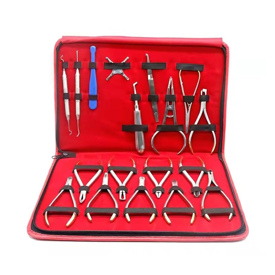 Amazon.co.jp: 歯科用器具 18 点セット、高級ステンレス製器具