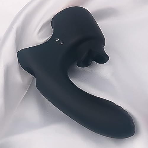 Miniatura 1 de Vibrador de silicona para dedos, juguetes para adultos, potente recargable, con 9 modos de vibración y 9 frecuencias estimuladores de lamer la