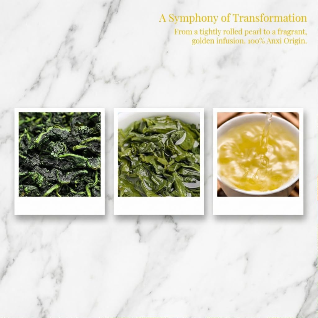 Tè Oolong Tieguanyin Premium in Foglie Sciolte | Tè Cinese d'Alta Montagna | Naturale Aroma di Orchidea | Cesto Regalo da 500g (250g X 2 Scatole)