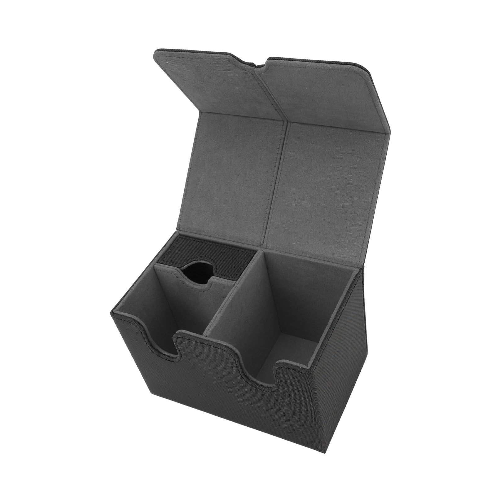 Card Cape Deck Box Premium PU Cuero Magnético Almacenador de Almacenamiento del Soporte de la Carcasa Se Adapta a 160 Cartas Tarot Trading Decoración Elegante Hogar de la Oficina (Black)