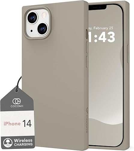 Cocomii - Funda rectangular compatible con iPhone 14 - Silicona suave al tacto, forro de microfibra, para mujeres, niñas, hombres, funda protectora