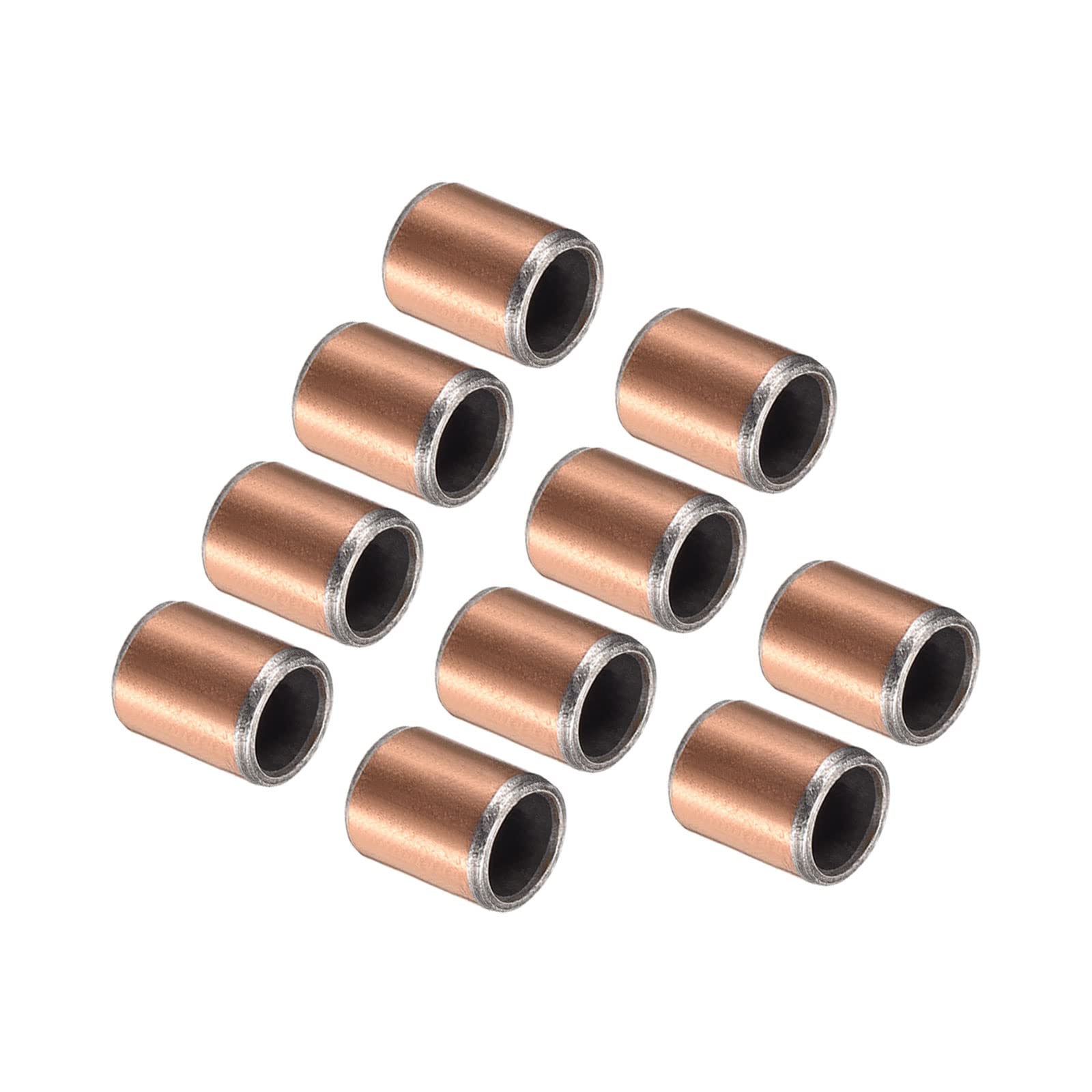 Kozelo 10pcs Sleeve Bearings - [6mm x 8mm x 10mm] Wrapped Oilless Bushings for Machine Shaft Use