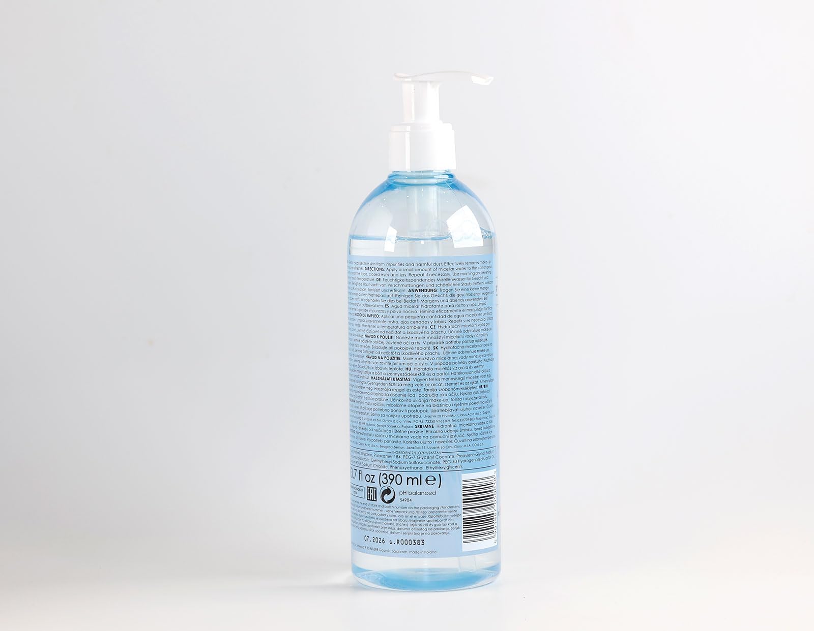 Ziaja Agua Micelar Hidratante para Rostro y Ojos 390Ml 390 ml