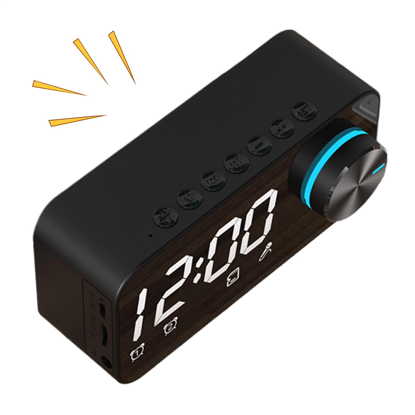 Despertadores digitales con altavoz espejo inteligente led para cocina y salas