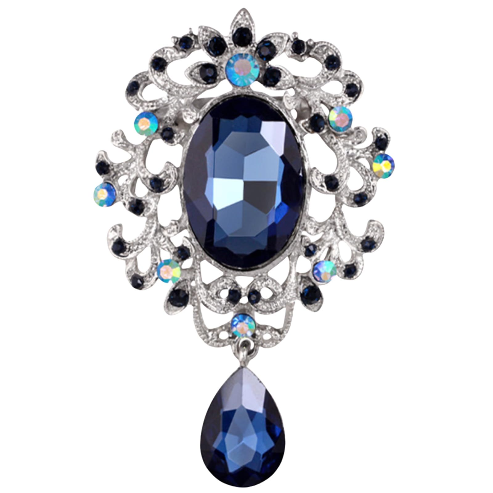 FAIRYGATE Anti Exposure Fixed Brooches Women Unisex Vintage Rhinestone Office Party Brooch Pins Lapel Pin Dress Suit Accessories Boutonniere — view 17
