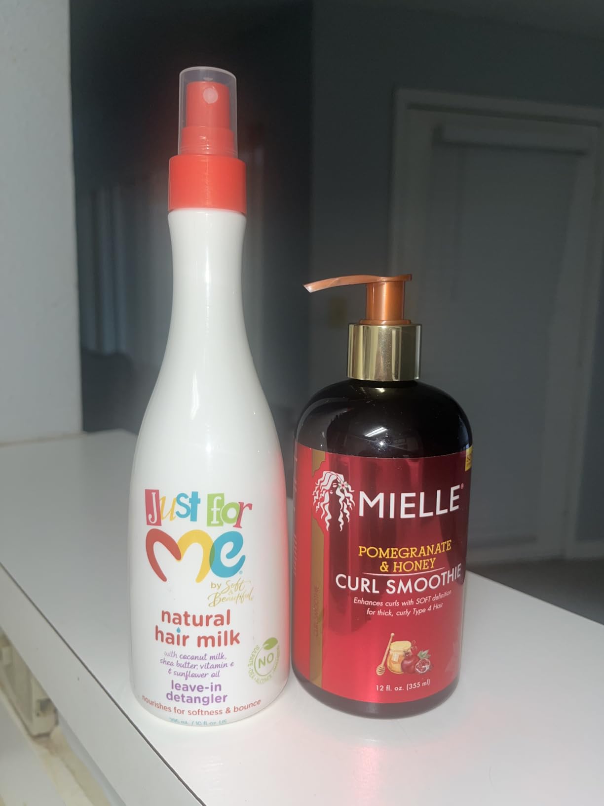 Just for Me Natural Hair Milk Detangler - Detangles & Helps Prevent Breakage, For All Hair Textures, Contains Coconut Milk, Shea Butter & Sunflower Oil, Restores Moisture, Flexibility, Shine, 10 oz