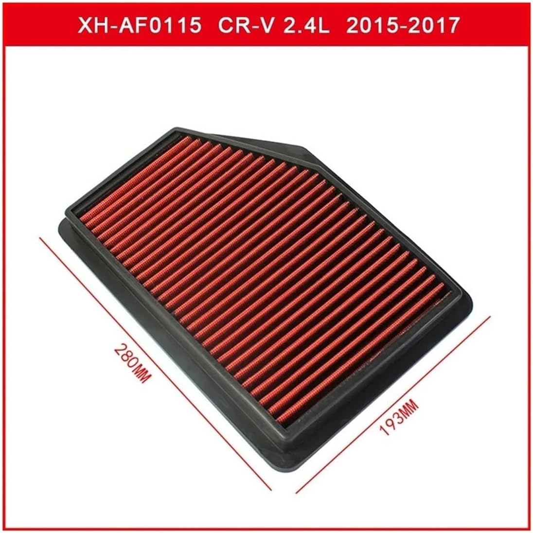 Air Filter Fits for 1.8L 2007-2011 2.0L 2.4L 1.5T Washable Reusable Replacement Intake Filters(2015-2017 CR-V 2.4L)