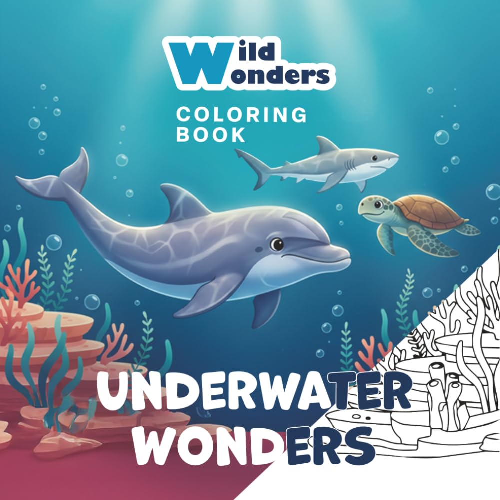 Wild Wonders: Underwater Wonders - Coloring book