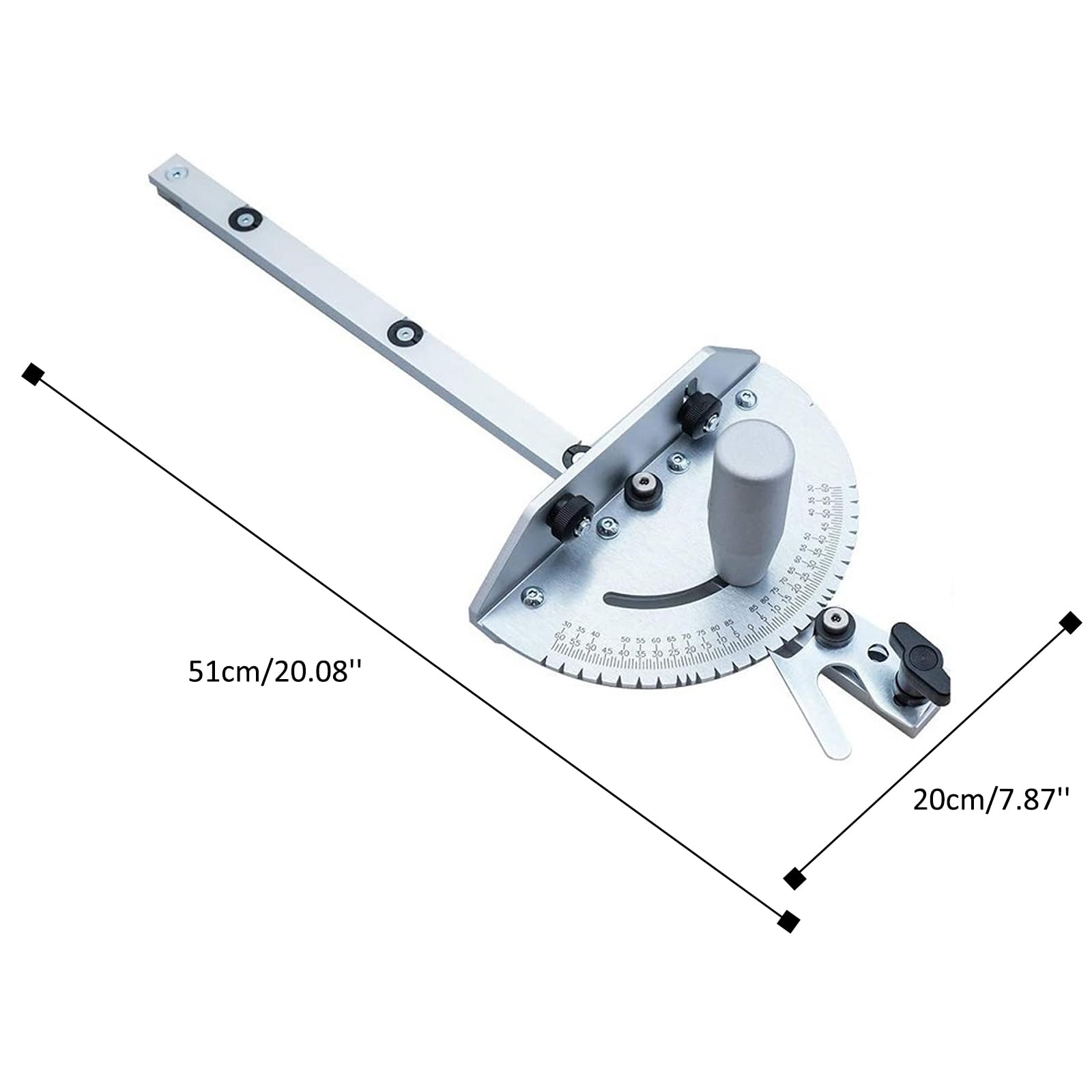 Calibro di precisione con una scanalatura standard da tavolo Mitra Gauge ad alta precisione Mitra goniometro strumento per la lavorazione del legno