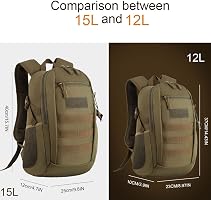 LOCAL LION Sac à Dos Militaire Tactique 30L 35L 40L 45L - Étanche Randonnée Camping Trekking
